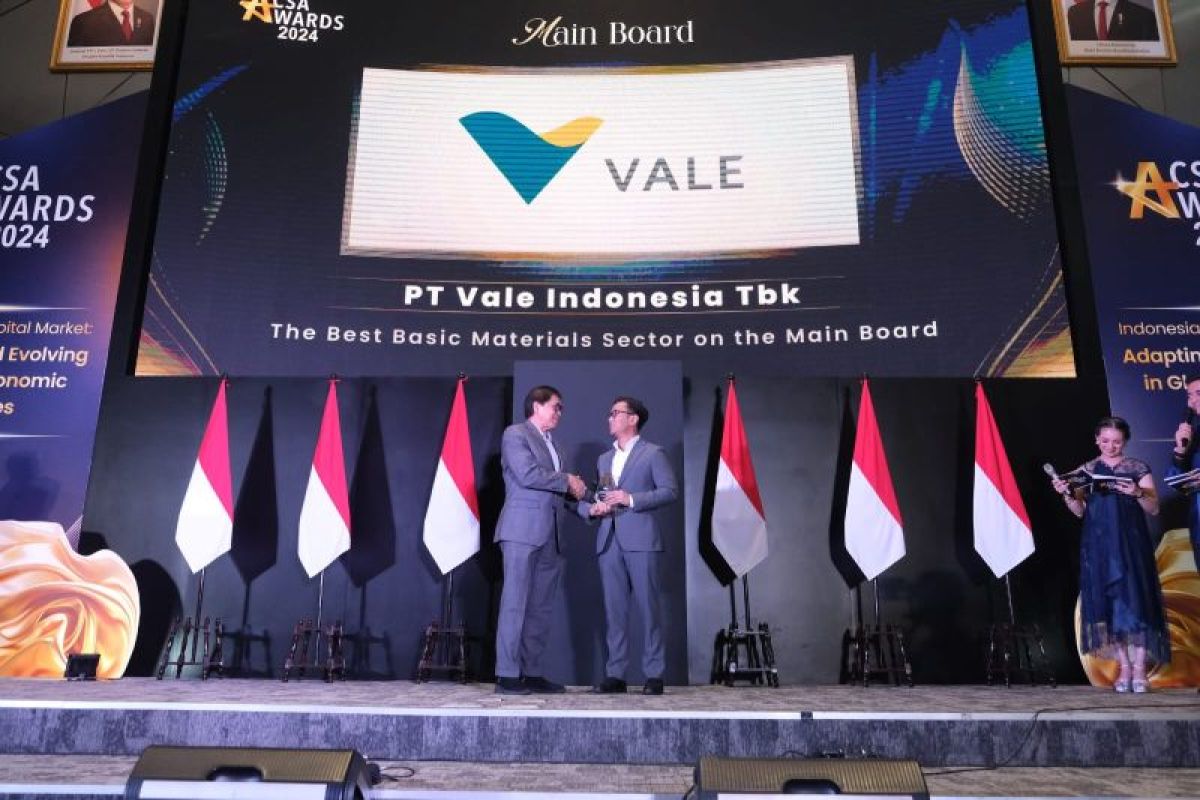 PT Vale raih CSA Awards untuk ketiga kalinya