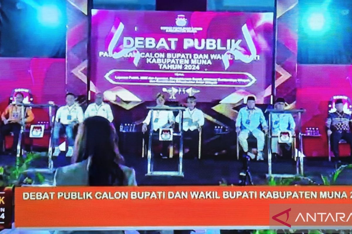 KPU Muna : Debat kandidat lima Paslon sebuah proses yang mendidik