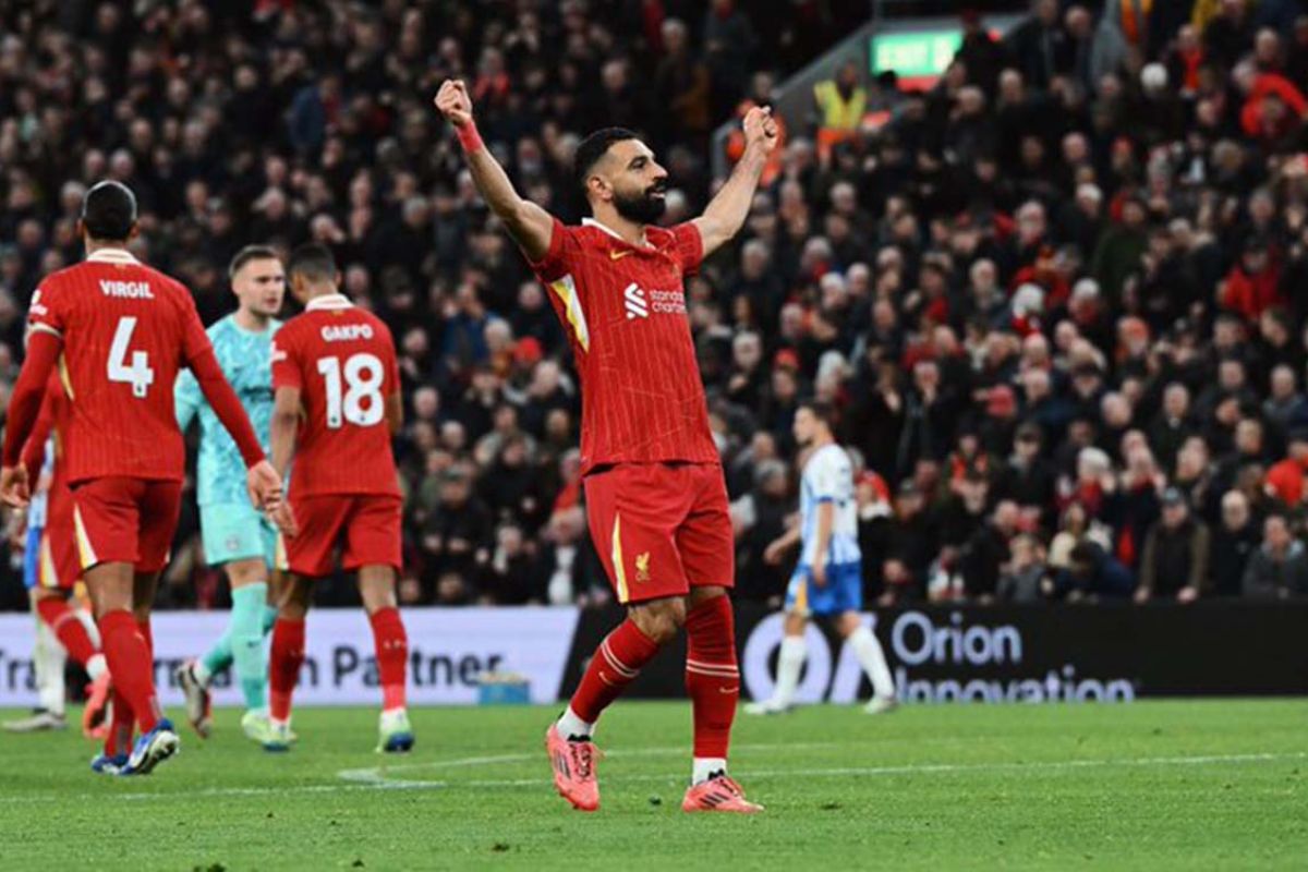 Liga Inggris - Liverpool kembali ke puncak klasemen setelah taklukkan Brighton 2-1