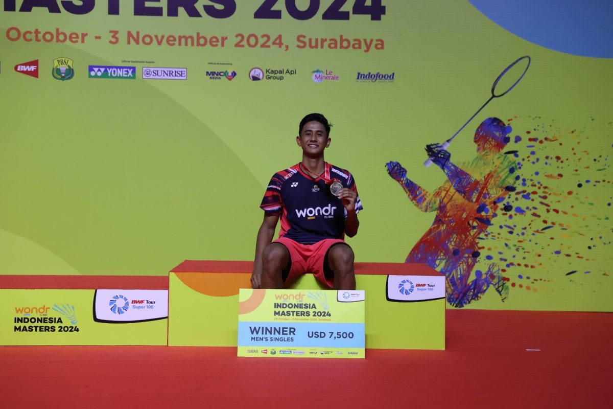 Alwi Farhan raih gelar juara turnamen Indonesia Masters II Super 100-2024