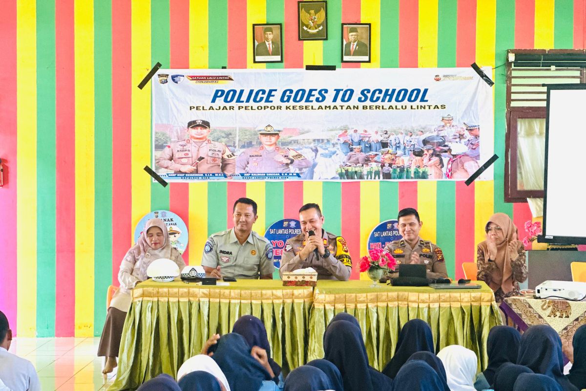 Polres Siak dan Jasa Raharja sosialisasi keselamatan lalu lintas dan pilkada damai