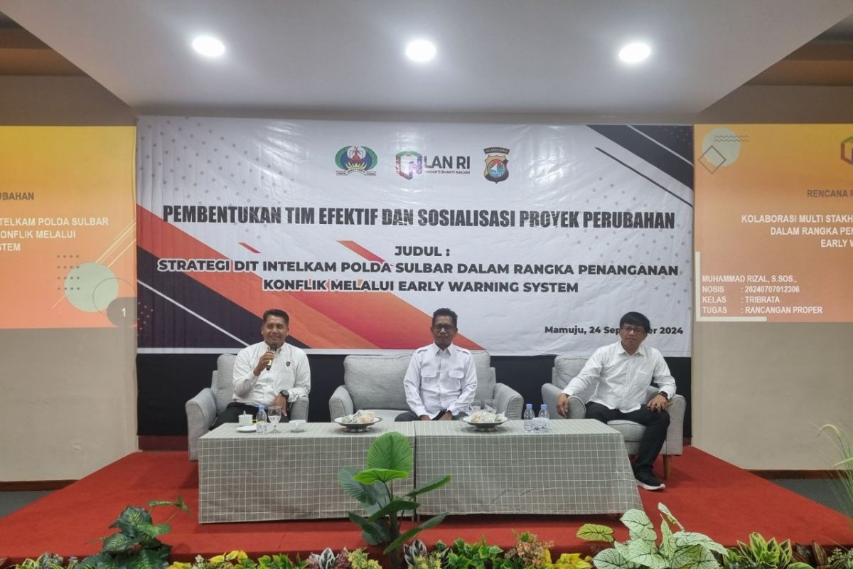 Polda Sulbar sosialisasikan penanganan konflik sosial lewat EWS