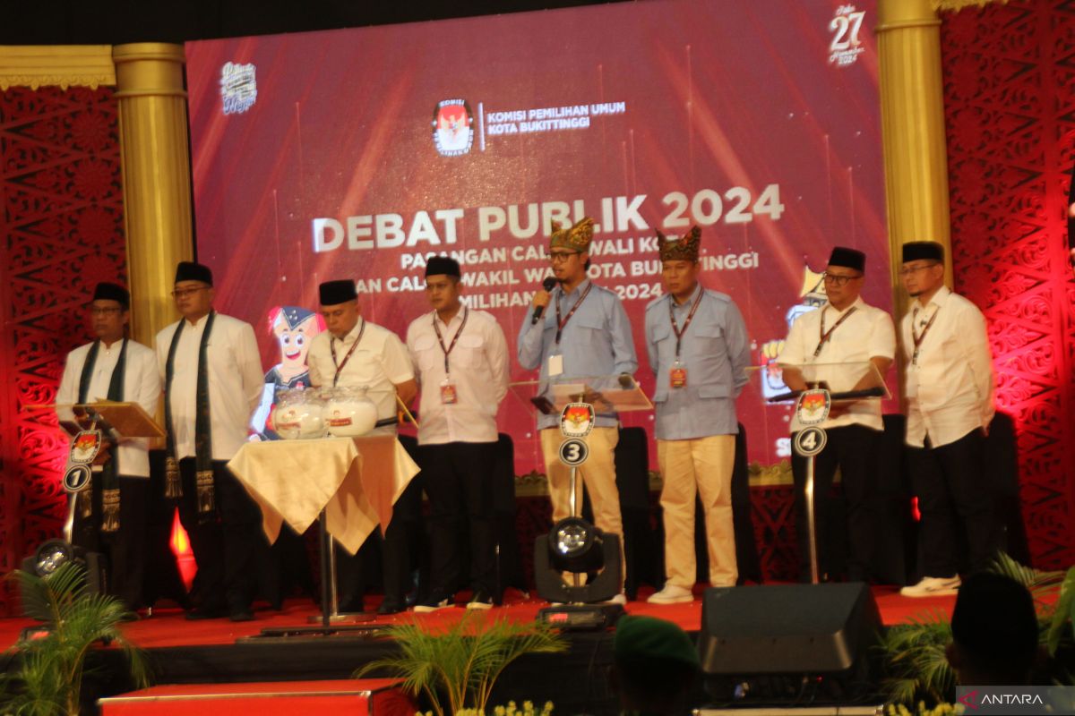 KPU Bukittinggi sukses gelar Debat Publik Pilkada 2024 tahap pertama