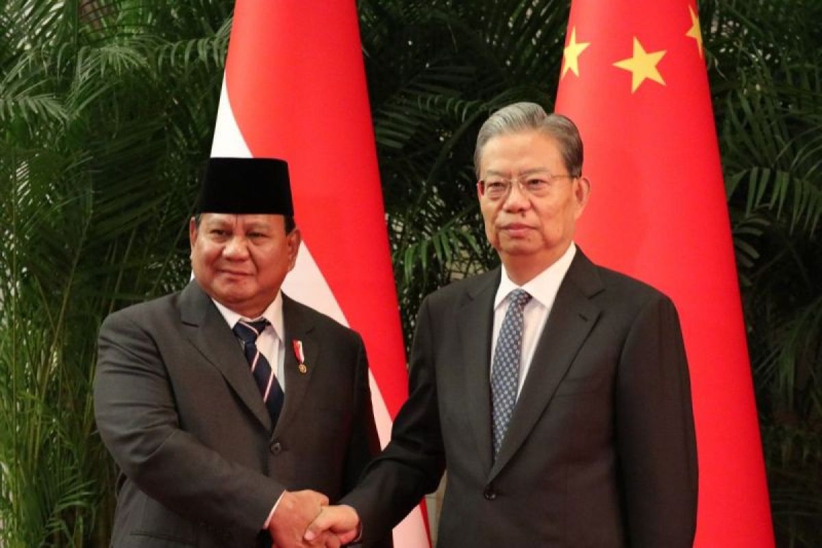 Presiden Prabowo Subianto temui Ketua Kongres Rakyat Nasional China Zhao Leji