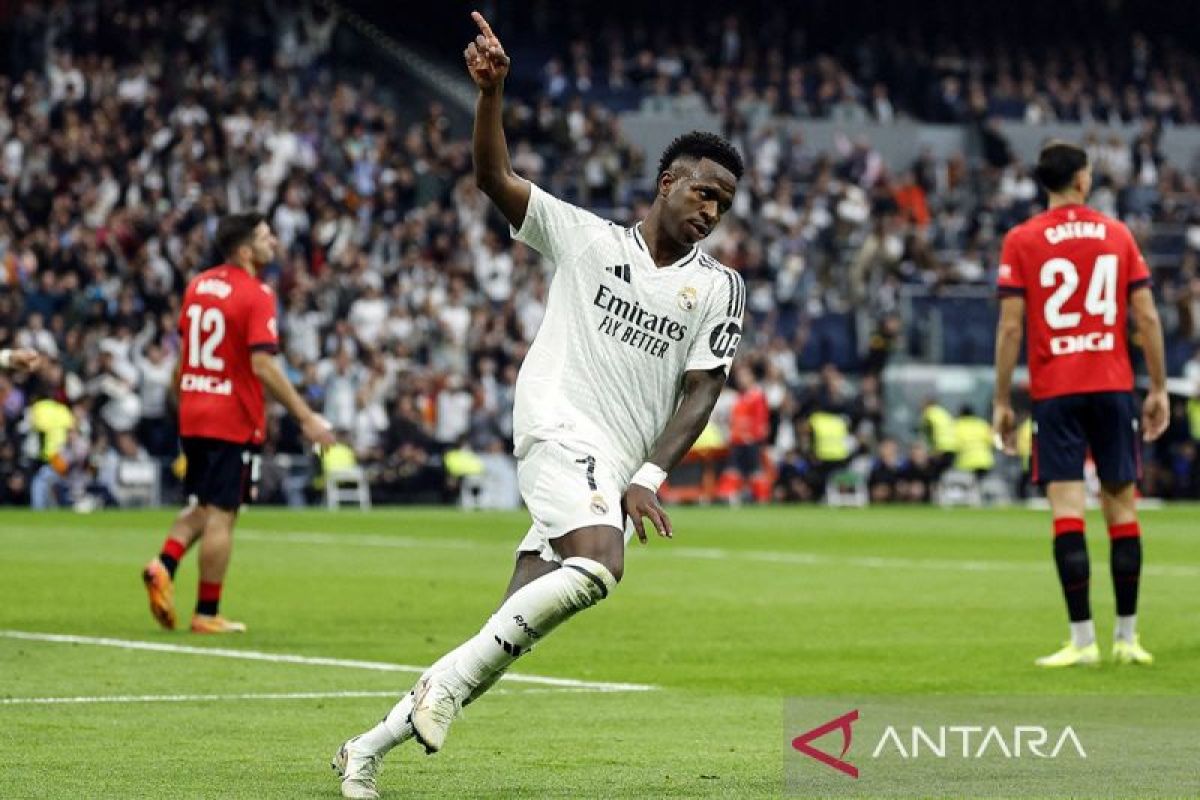 Liga Spanyol - Menang 2-0 lawan Getafe, Real Madrid pangkas jarak dengan Barcelona di klasemen