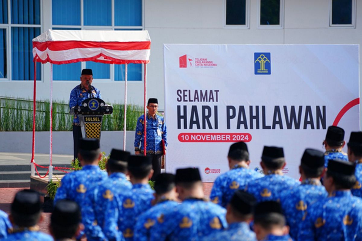 Kemenkumham Sulsel gelar upacara memperingati Hari Pahlawan