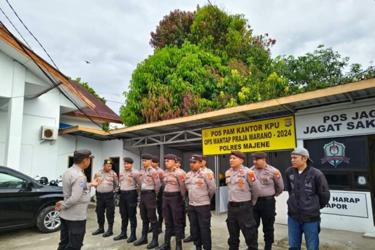 Polres Majene perketat pengamanan gudang logistik Pilkada 2024