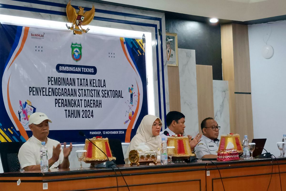 Pemkab Pangkep gelar bimtek data statistik sektoral 2024