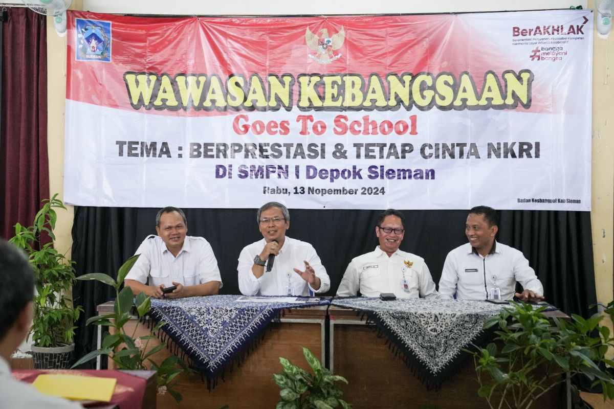 Kesbangpol Sleman gelar Wawasan Kebangsaan "Goes to School"