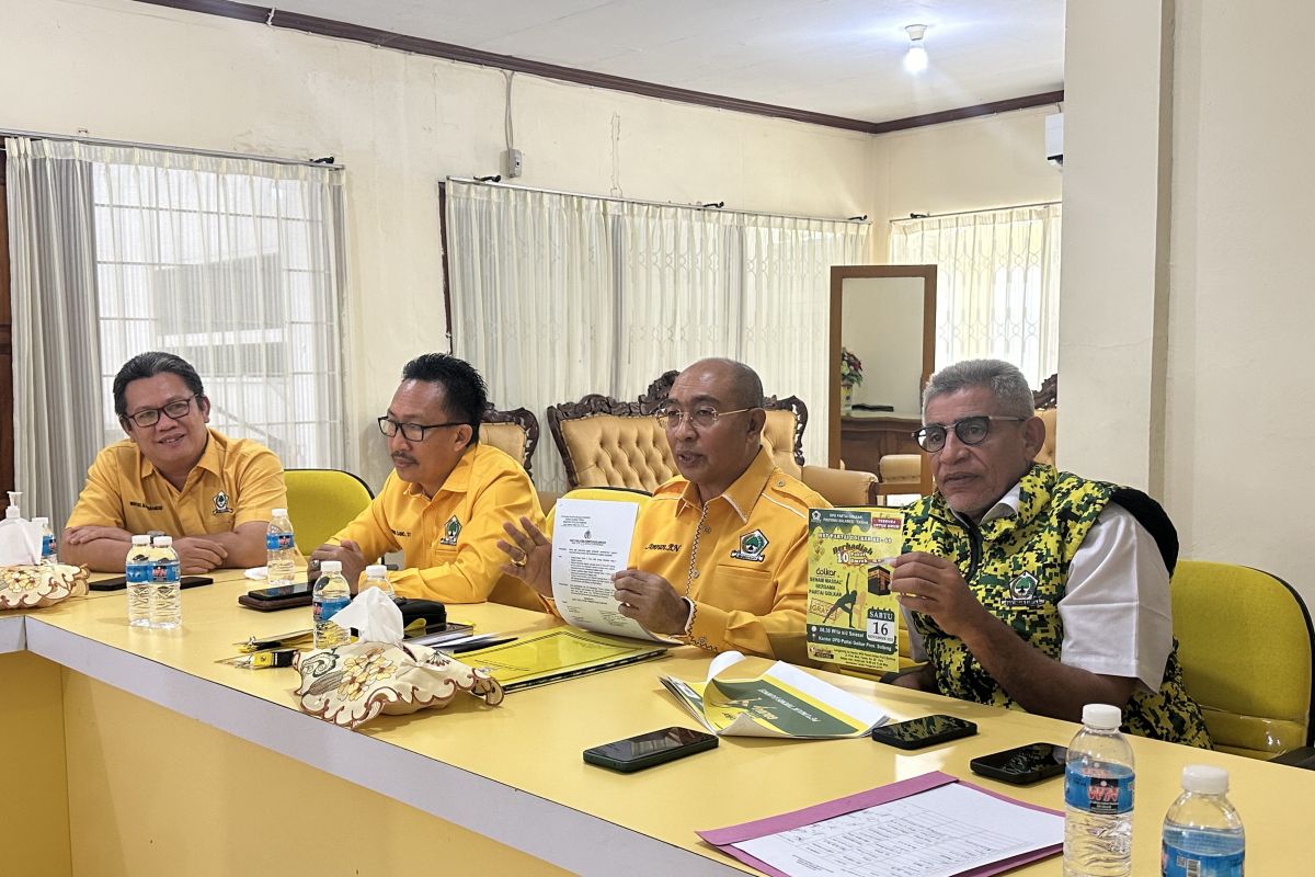 DPD Golkar Sulteng Rayakan HUT Ke-60 tahun dengan Hadiah 10 Paket Umroh