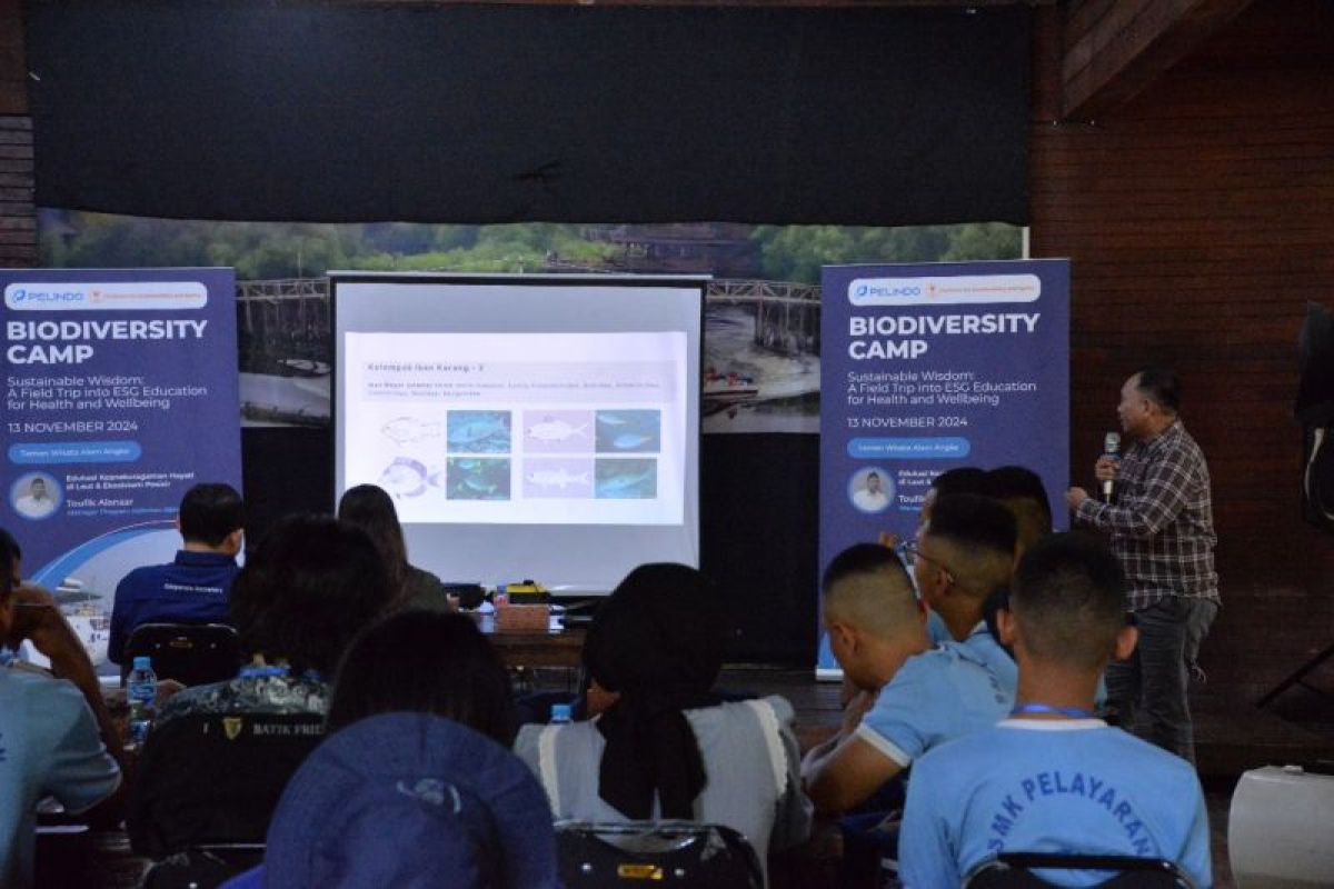 Pelindo menggelar program "Biodiversity Camp" siswa SMK pelayaran