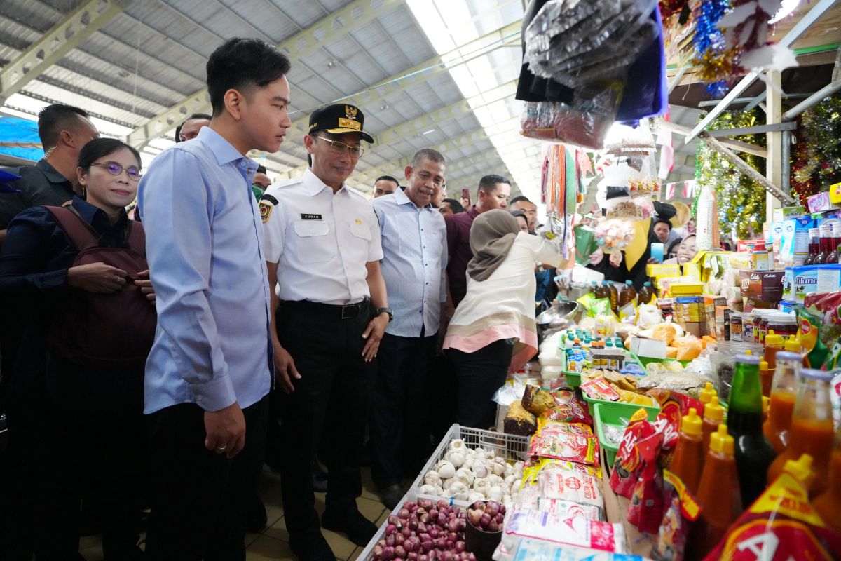 Pj Gubernur Sulsel dampingi Wapres Gibran cek harga bahan pokok di Maros