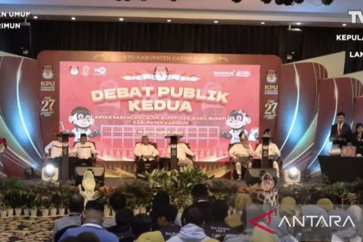 KPU Karimun gelar debat terbuka kedua Pilkada 2024