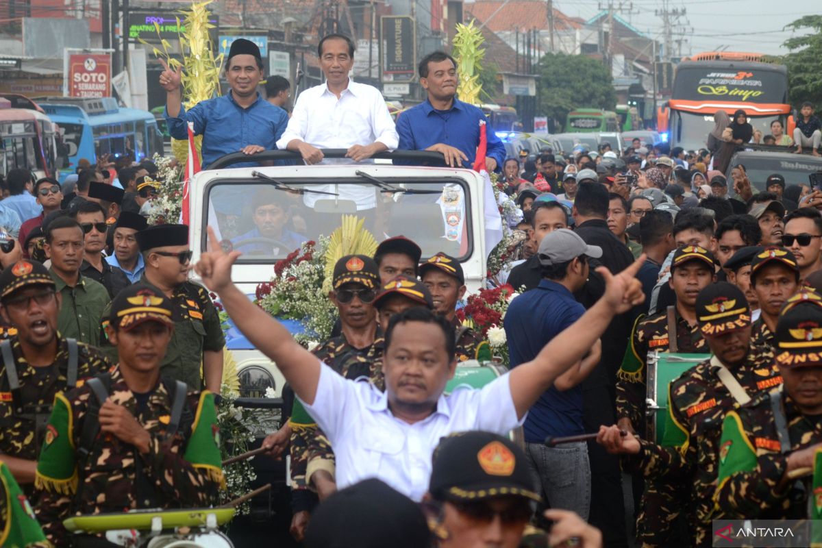 Jokowi ramaikan kampanye cagub cawagub Jawa Tengah