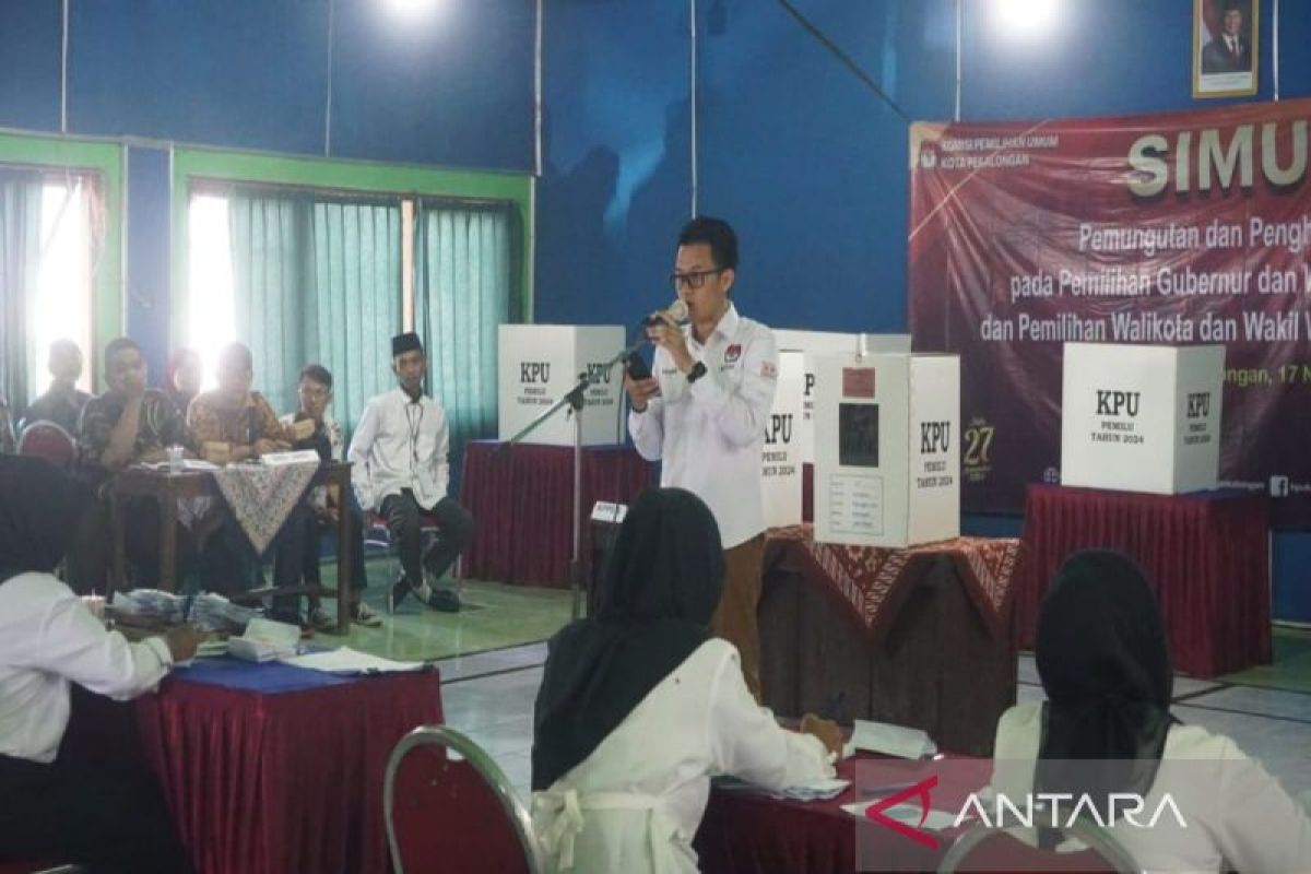 KPU Pekalongan gelar simulasi penghitungan suara Pilkada 2024