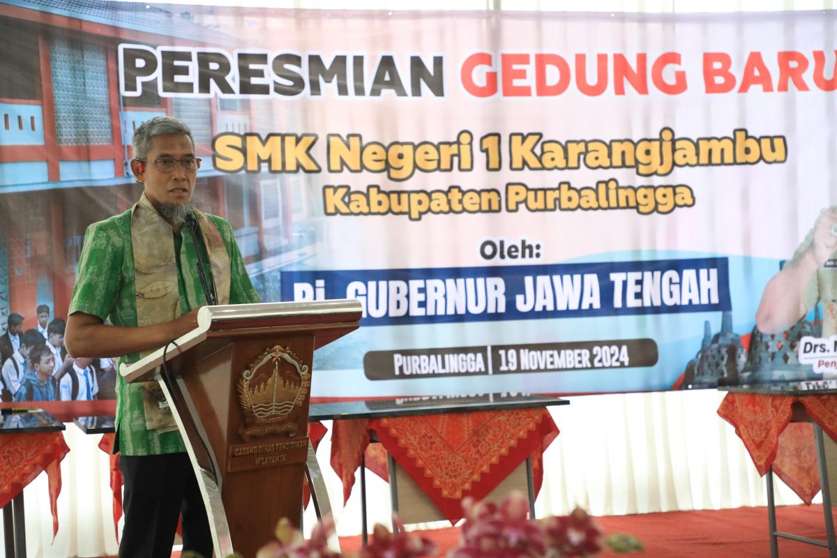 Pemprov Jateng dan masyarakat kolaborasi bangun  SMKN 1 Karangjambu