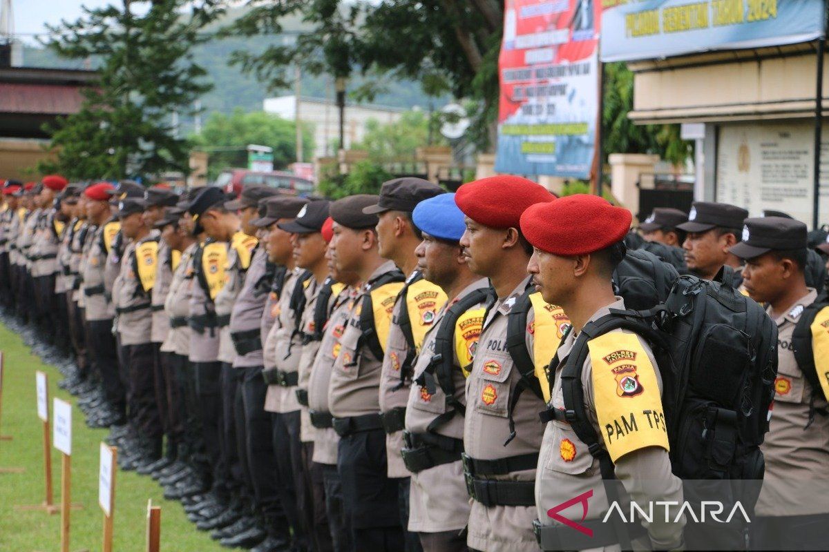 Polres Jayapura siagakan 350 personel amankan Pilkada serentak 2024