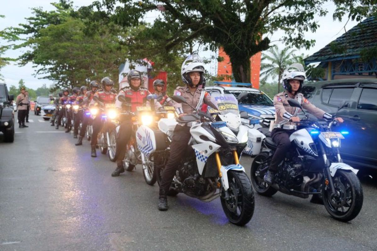 Polda Kaltara Gelar Patroli Gabungan Skala Besar Menjelang Pilkada