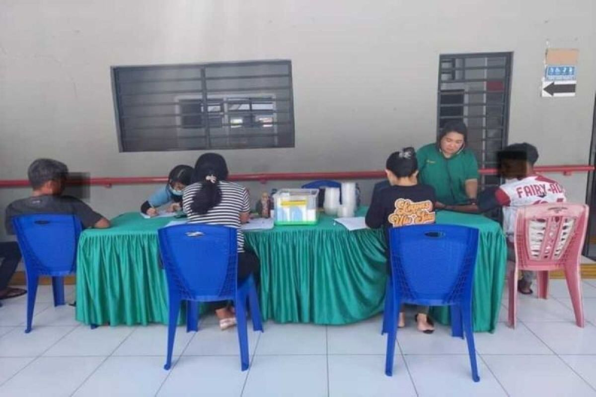 Lapas Ulu Siau lakukan pemeriksaan kesehatan WBP dukung Pemasyarakatan Sehat