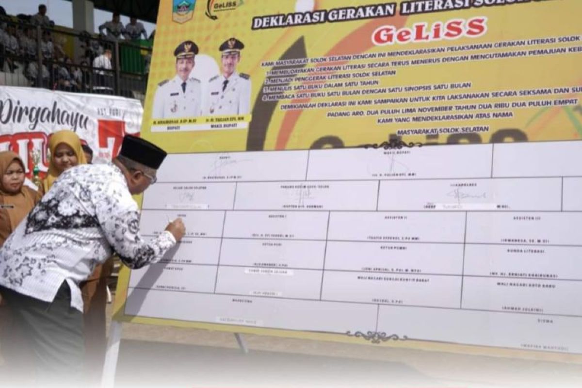 Solok Selatan luncurkan gerakan literasi tingkatkan budaya membaca