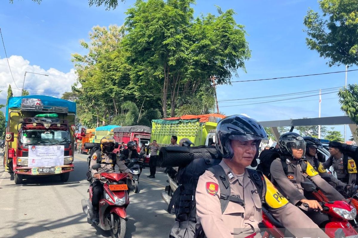 Polresta Palu kawal ketat distribusi logistik pilkada ke 8 kecamatan