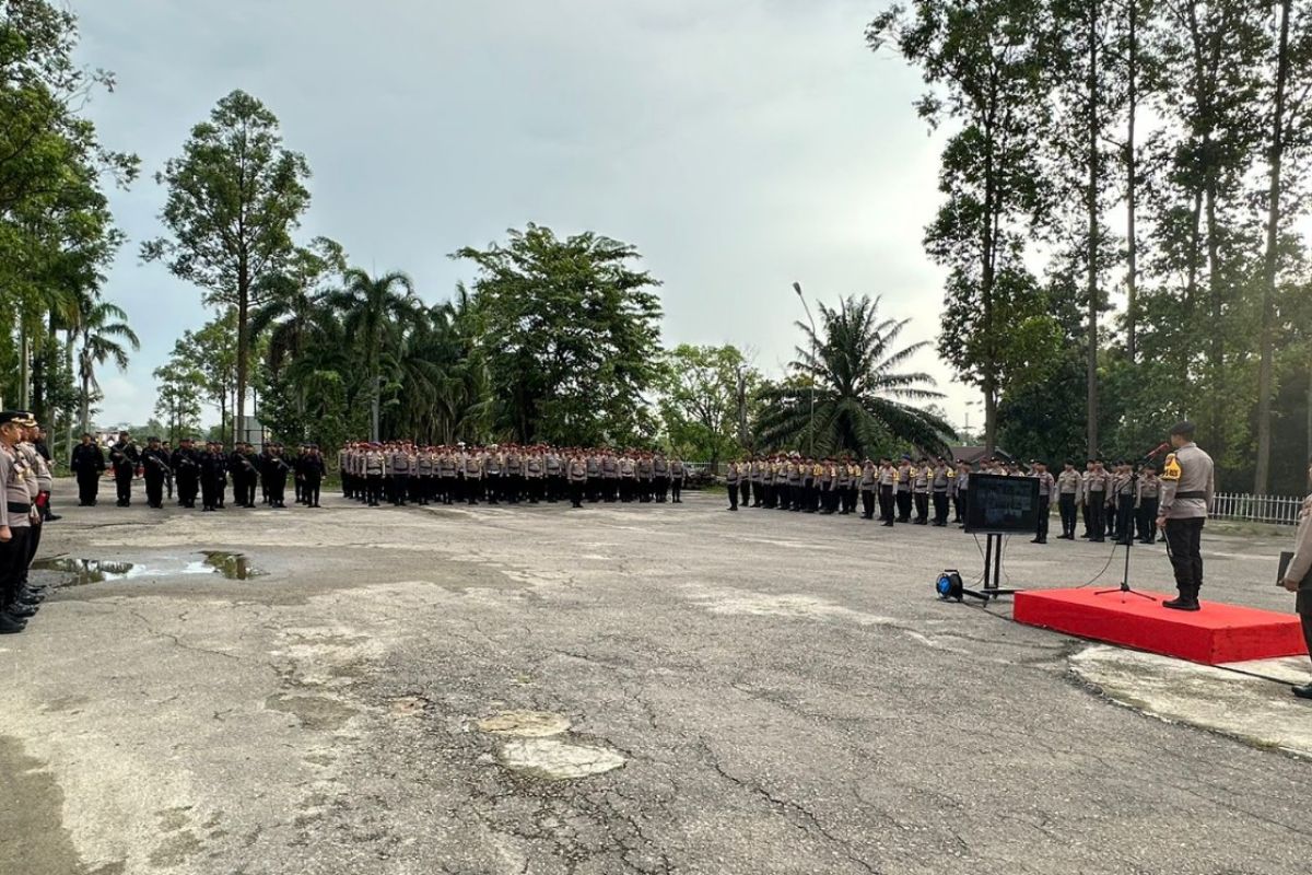 Polsek Mandau perkuat keamanan TPS, kerahkan personel hingga ke pelosok