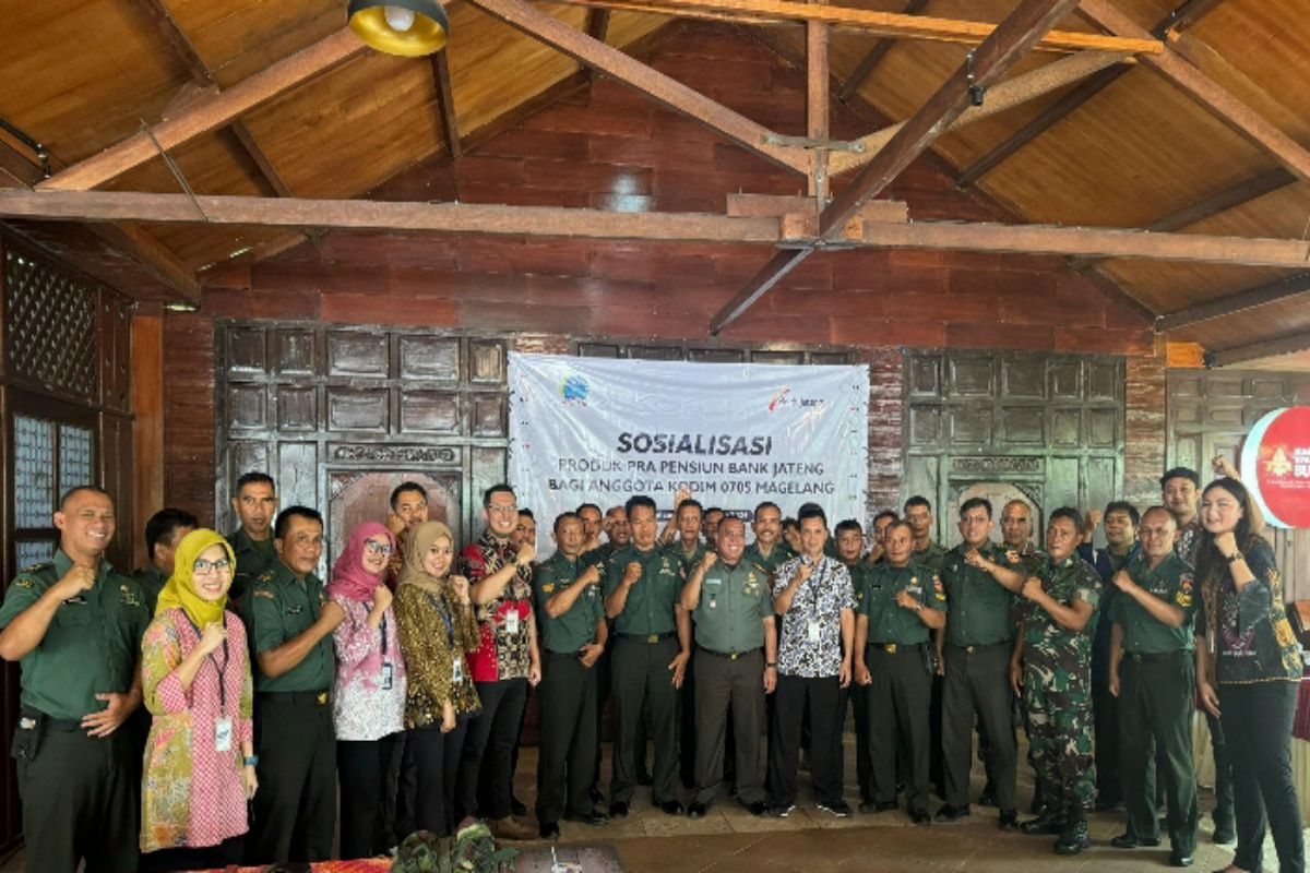 Bank Jateng sosialisasi produk Pra Pensiun ke anggota Kodim Magelang