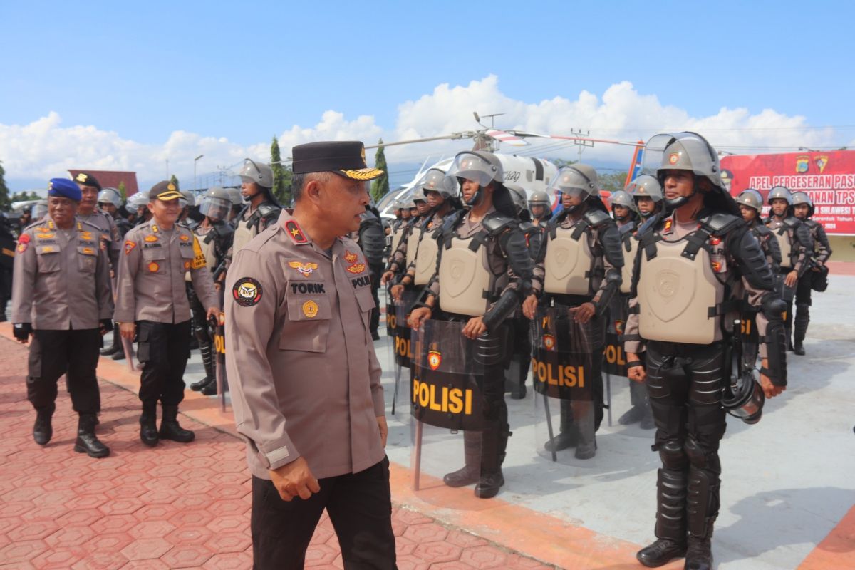 Mabes Polri cek kesiapan pasukan "Power On Hand" Polda Sulteng