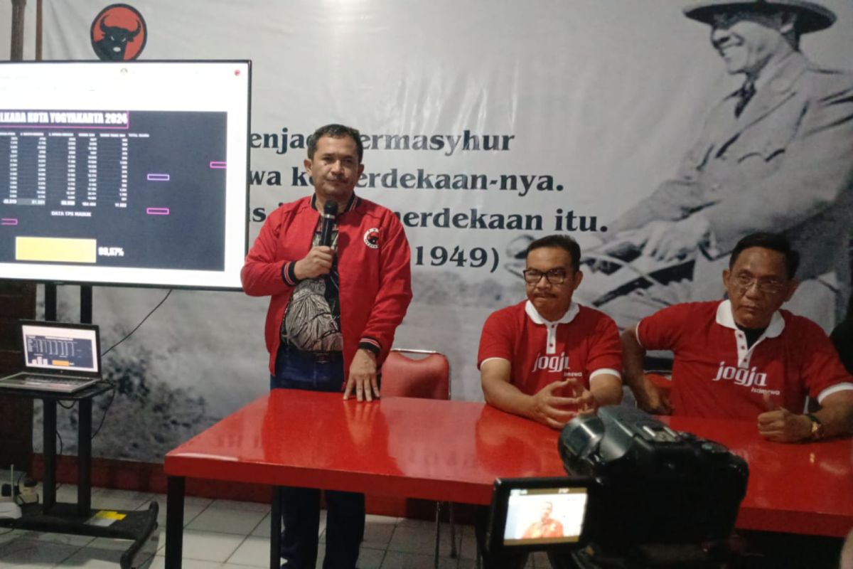 PDIP Kota Yogyakarta sebut Hasto-Wawan menang berdasar hasil "real count" internal 99,67 persen