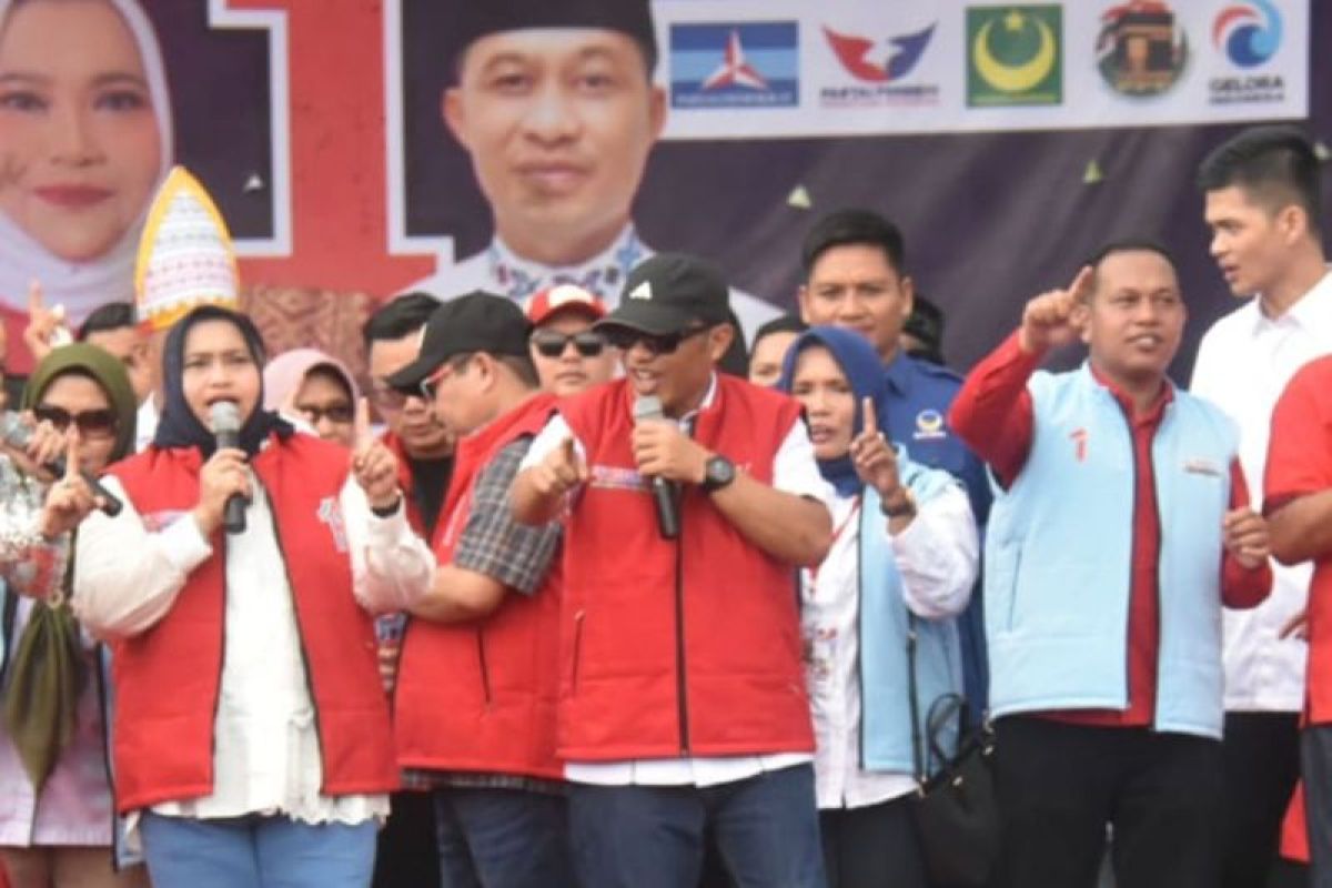 Unggul di 11 Kecamatan, Kasmarni-Bagus Santoso raup 80 persen suara