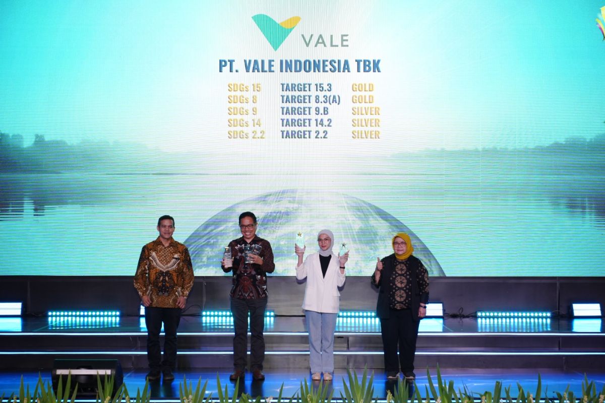 PT Vale raih lima penghargaan Indonesia Sustainable Development Goals