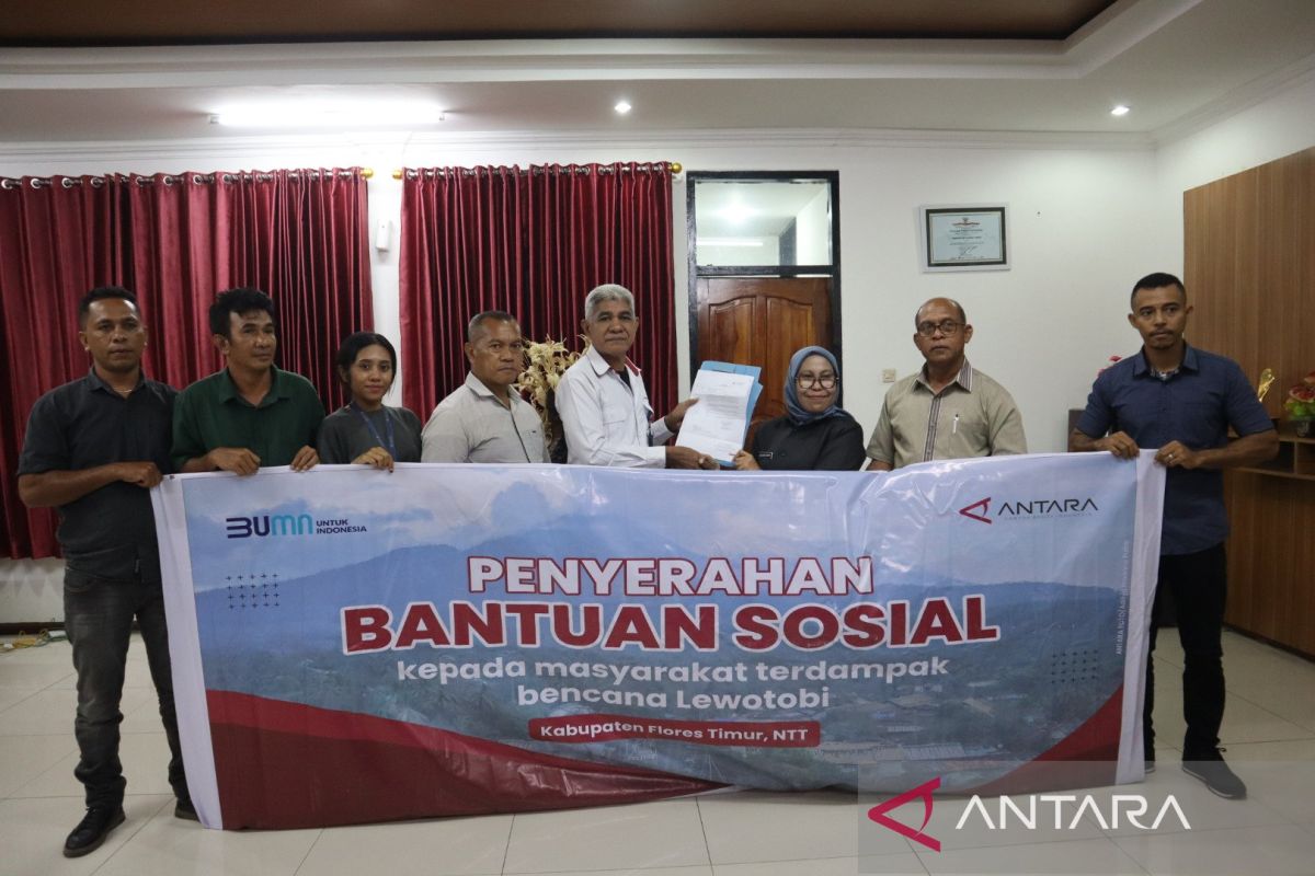 Pemkab Flotim sampaikan terima kasih bantuan LKBN ANTARA bagi korban erupsi