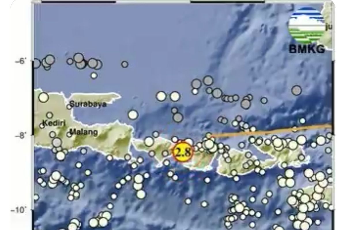 Bali diguncang gempa dangkal dengan magnitudo 2,8