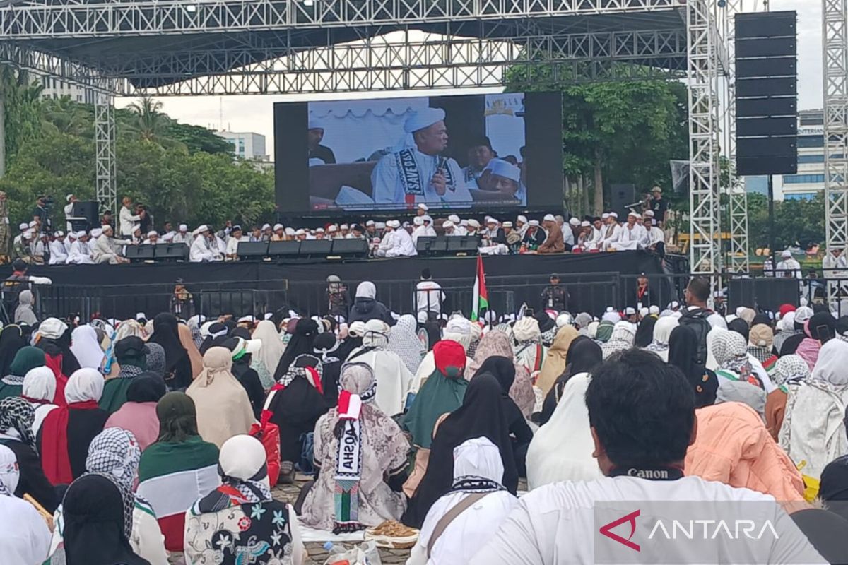 Pesan Habib Rizieq ke massa reuni Akbar PA 212 di Monas