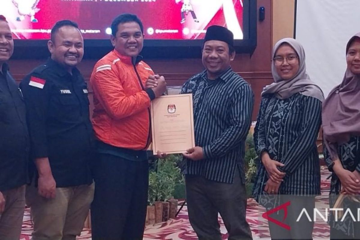 KPU tetapkan Harum menang di Pilkada Mataram 2024