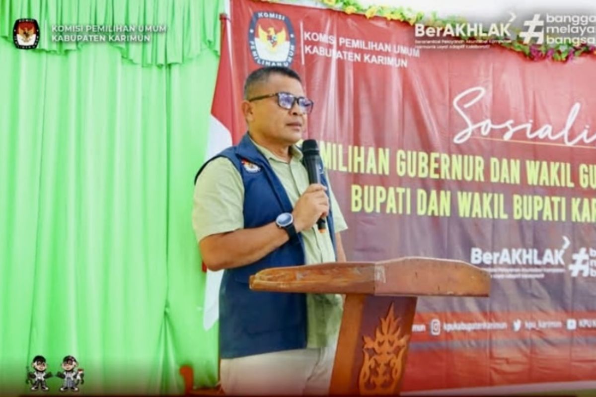 KPU Karimun: Partisipasi pemilih pilkada capai 58 persen