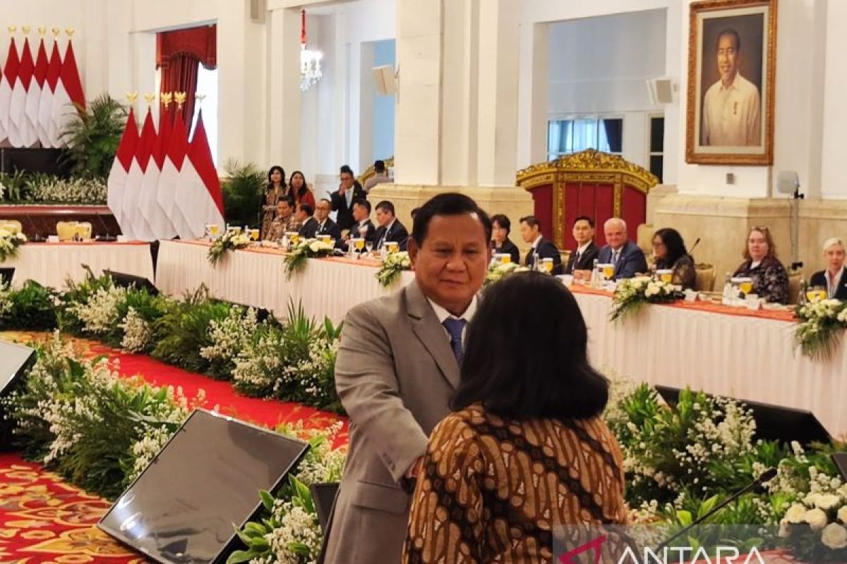 Presiden Prabowo apresiasi kinerja para menteri kabinet di depan pengusaha AS