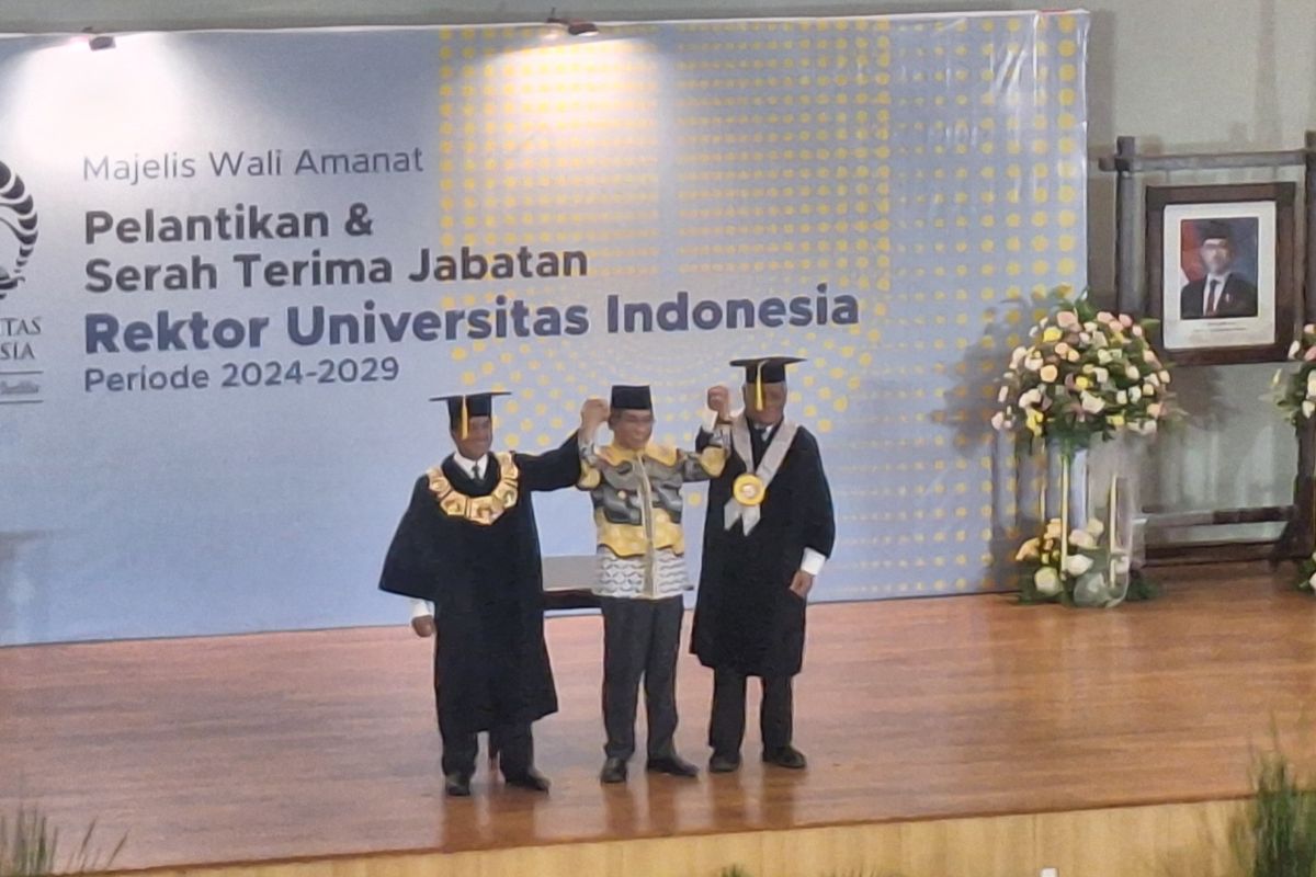 Prof. Dr. Ir. Heri Hermansyah resmi dilantik sebagai Rektor UI periode 2024-2029