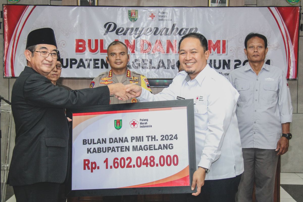 Bulan Dana PMI  Kabupaten Magelang 2024 himpun Rp1,6 miliar