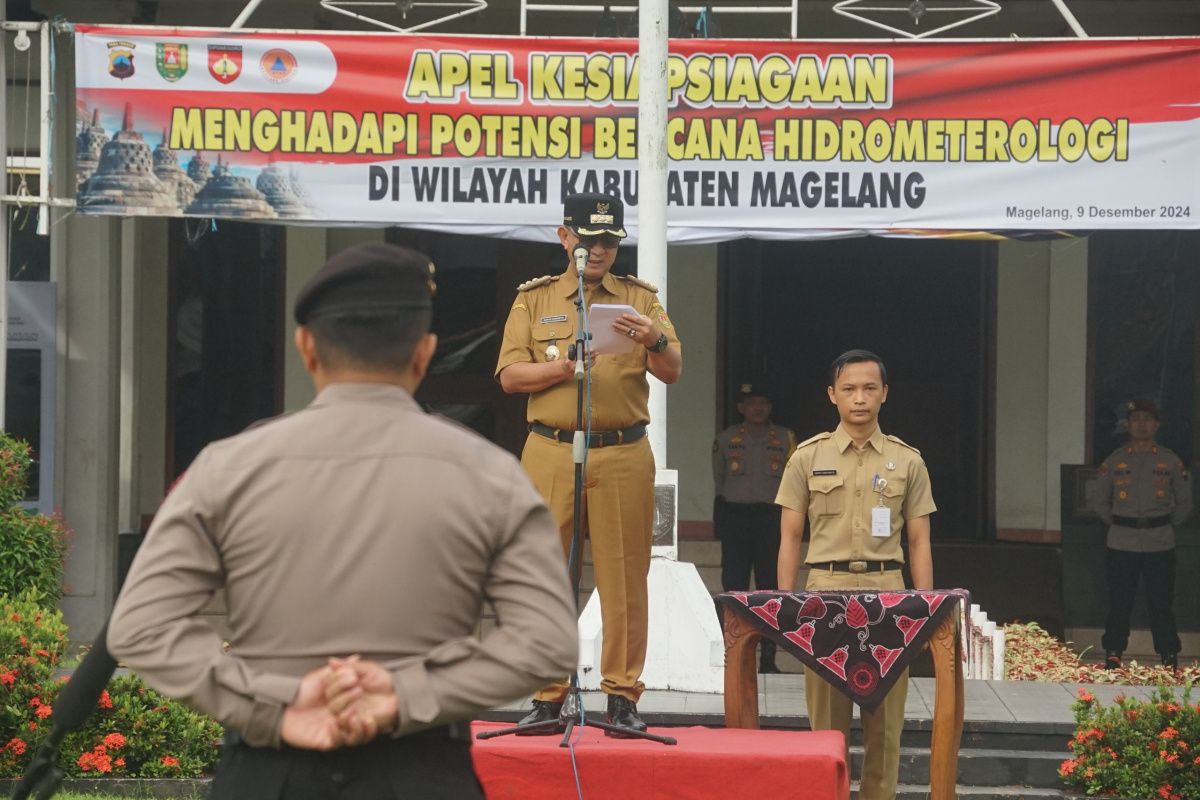 Pemkab Magelang apel  kesiapsiagaan bencana hidrometeorologi