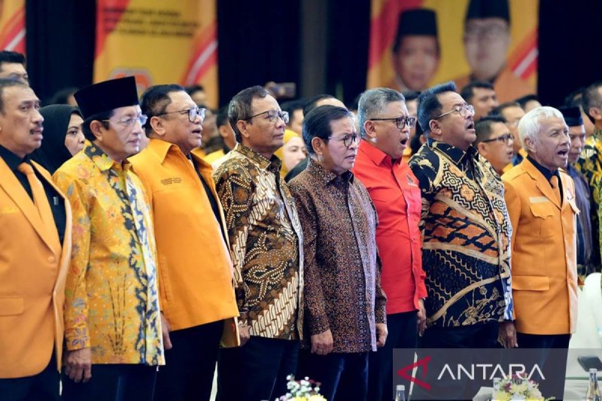 Menag, Mahfud Md hingga Pramono-Doel hadiri HUT ke-18 Partai Hanura