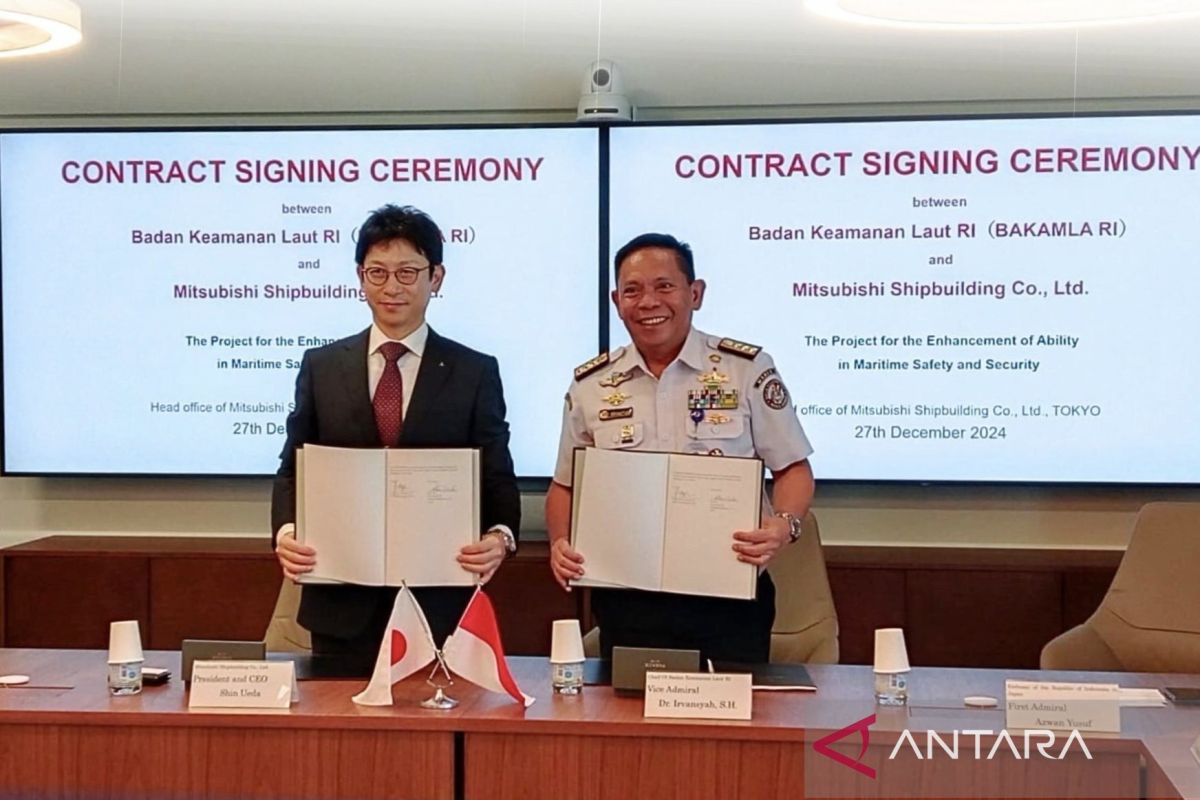 Bakamla RI terima hibah satu kapal patroli OPV dari Jepang