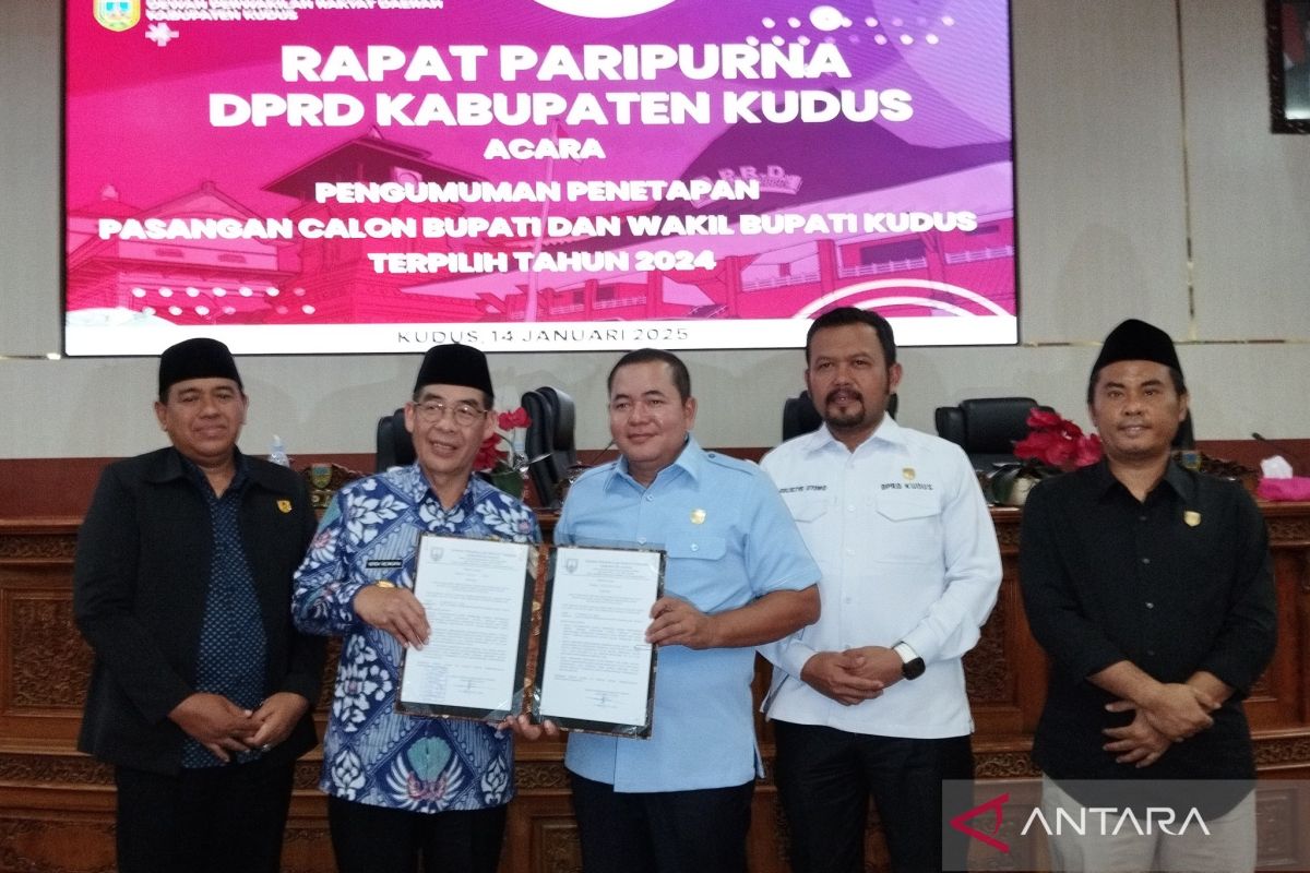 DPRD umumkan  pasangan calon terpilih hasil Pilkada Kudus 2024