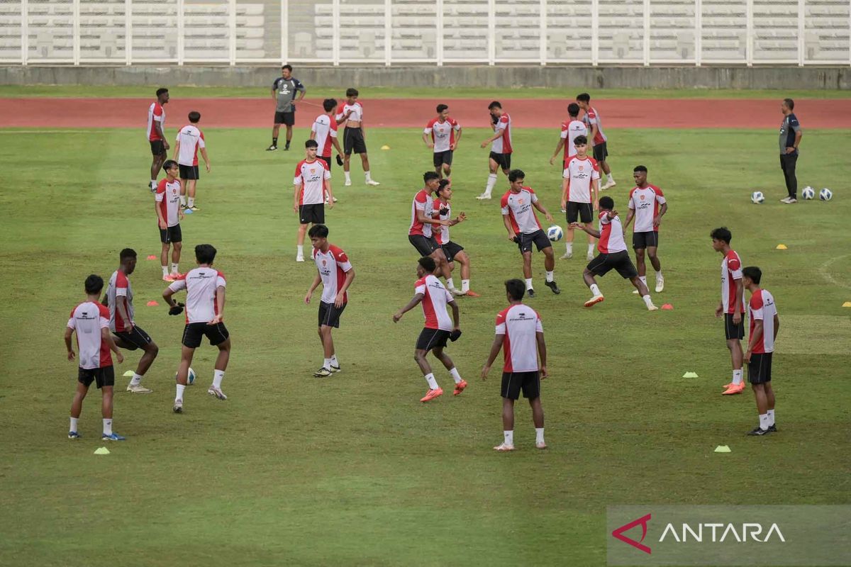 Timnas U-20 latihan persiapan menhadapi Piala Asia U-20 2025 di China