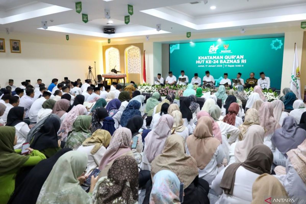 Baznas RI gelar syukuran dan Khataman Al Quran peringati HUT ke-24