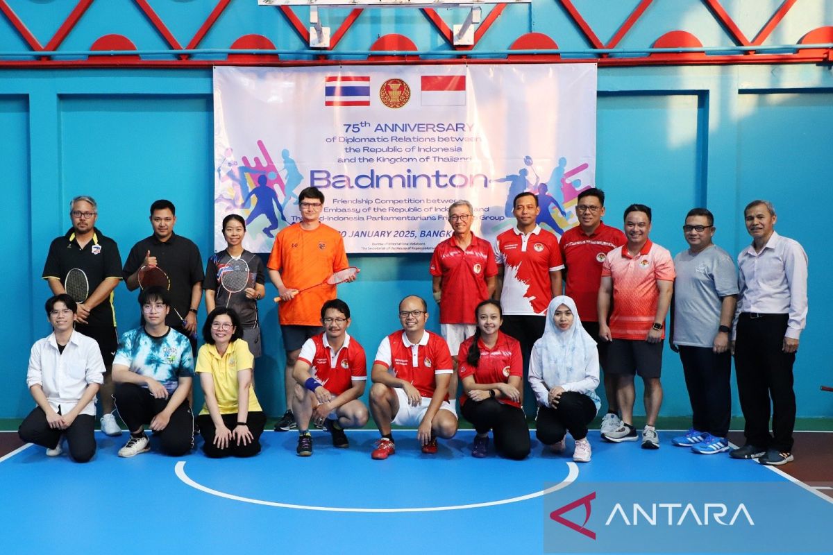 KBRI Bangkok gelar pertandingan badminton rayakan 75 tahun diplomatik