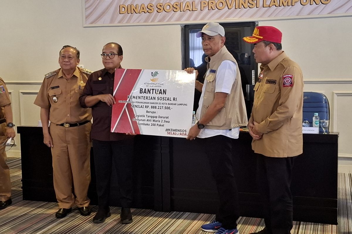 Kemensos alokasikan bantuan Rp1,1 miliar tangani bencana di Lampung