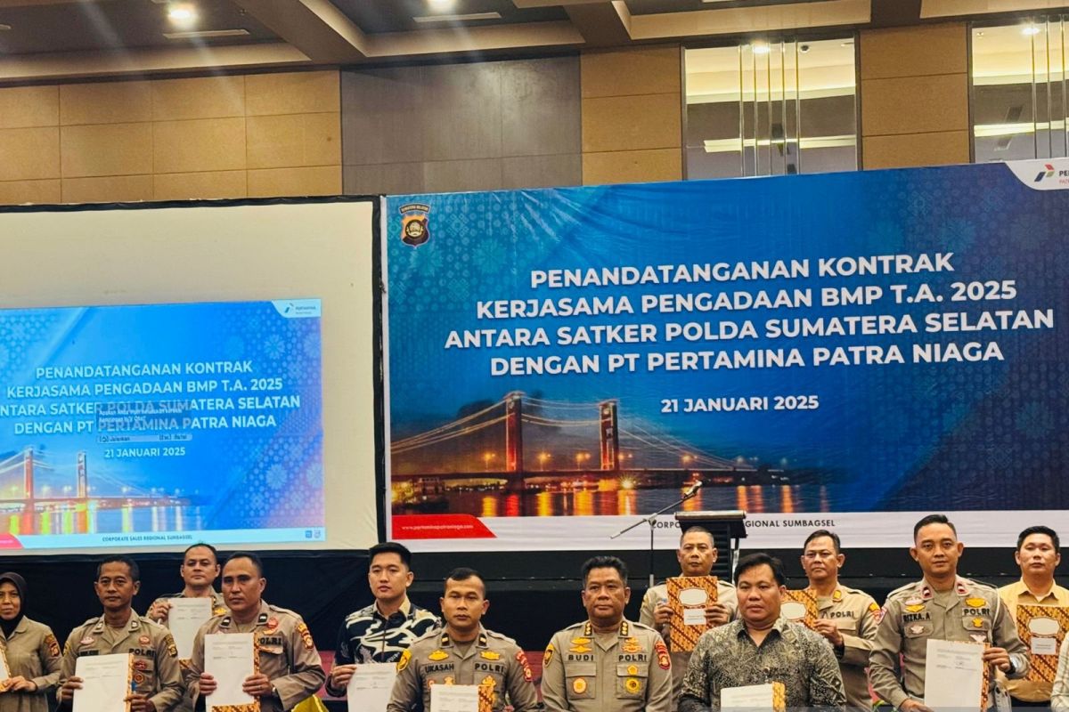 Polda Sumsel dan Pertamina teken kerja sama pembelian BBM Rp74 miliar