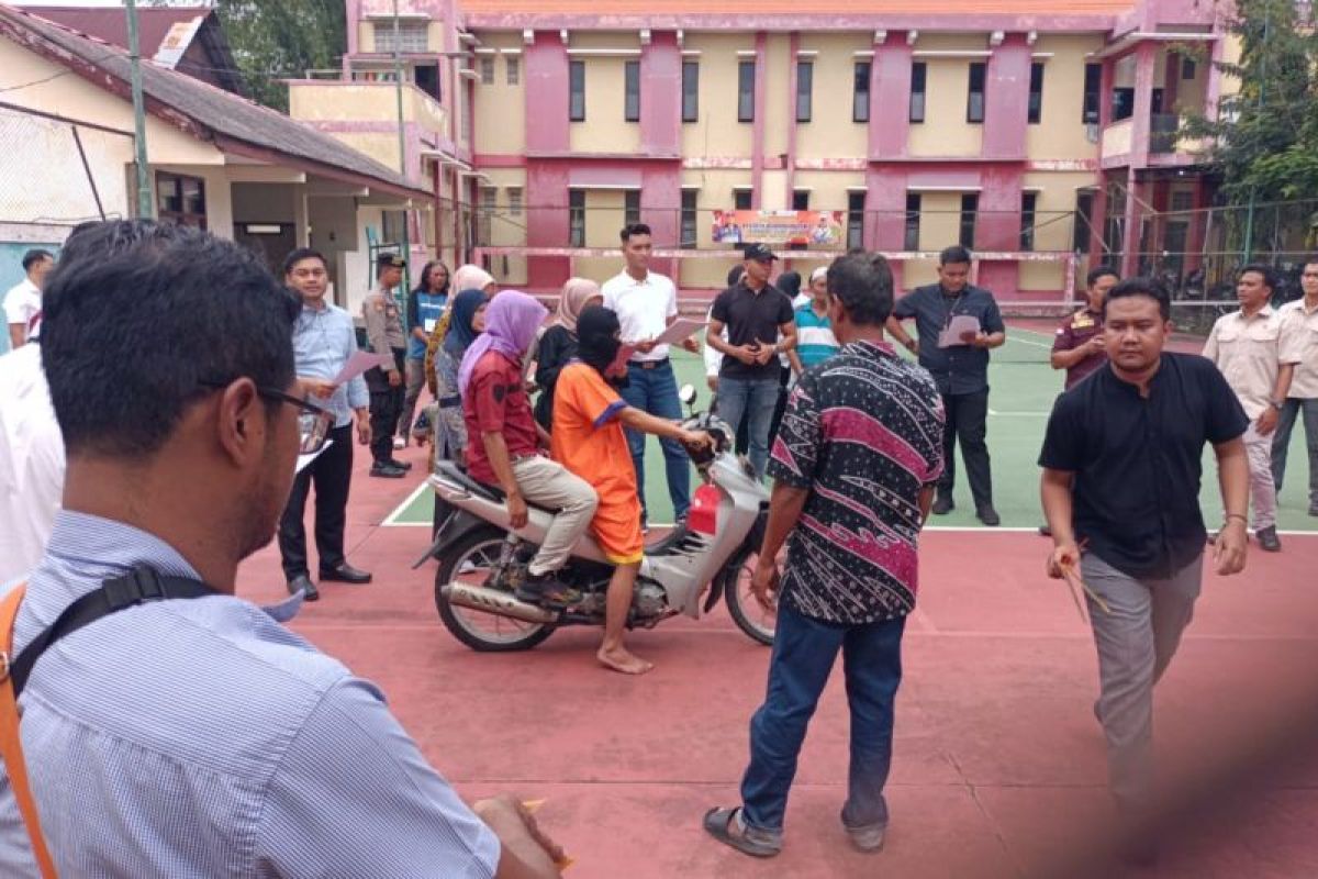 Rekonstruksi kasus pembunuhan di Lamongan peragakan 12 adegan