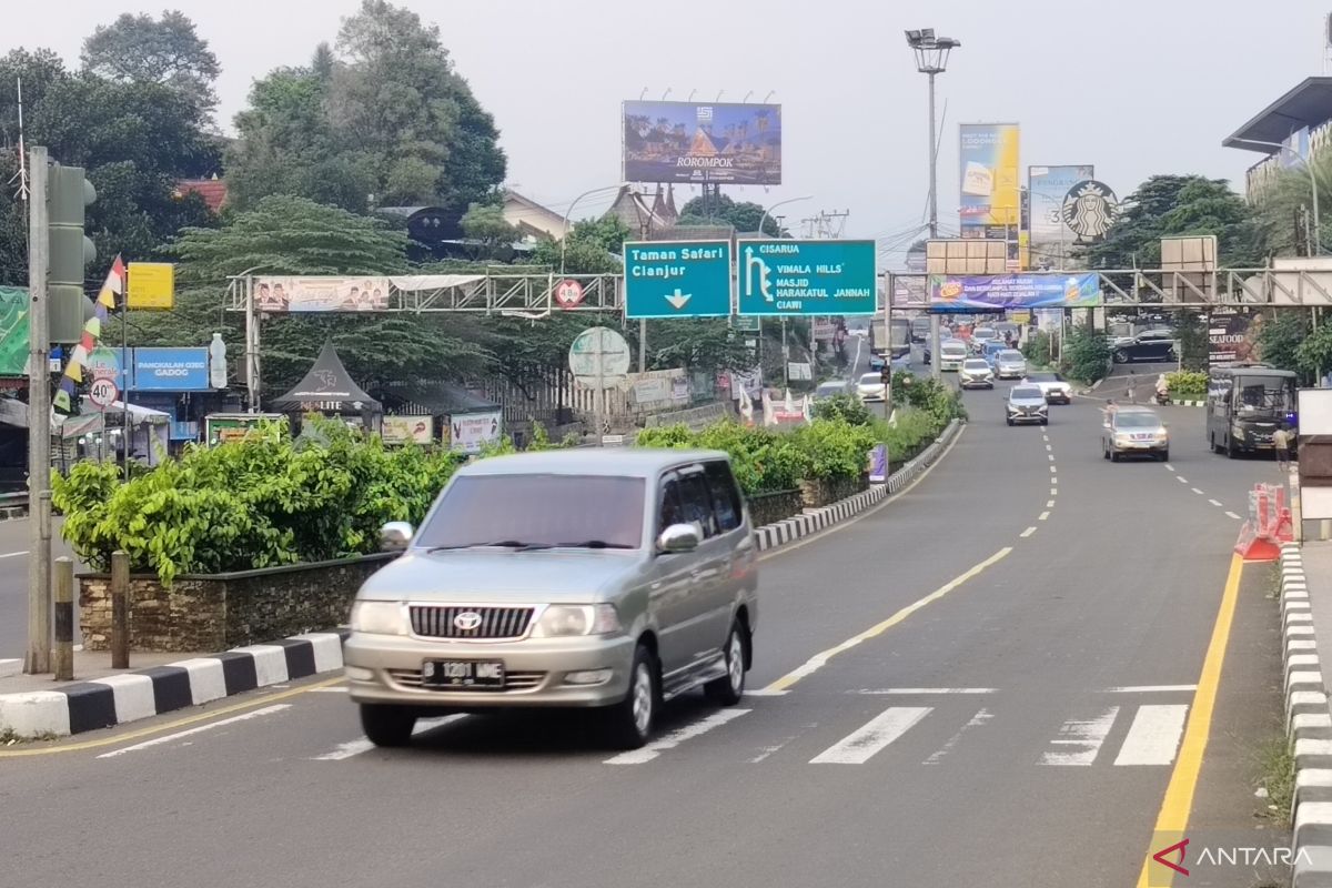 Rekayasa lalu lintas jalur Puncak libur Isra Miraj-Imlek dimulai Jumat